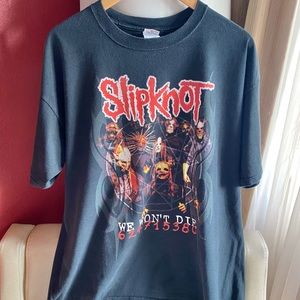 Y2K Slipknot We Won’t Die Graphic Band Tee Shirt